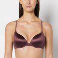 Comfort Lightly Lined Demi Bra in Plum Wine