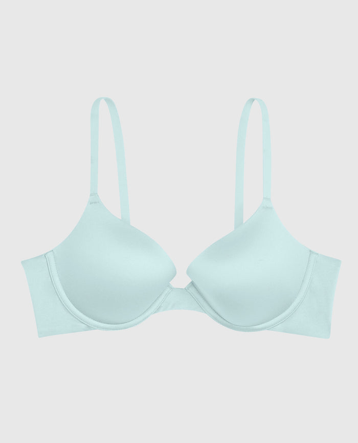Comfort Lightly Lined Demi Bra in Vista Blue