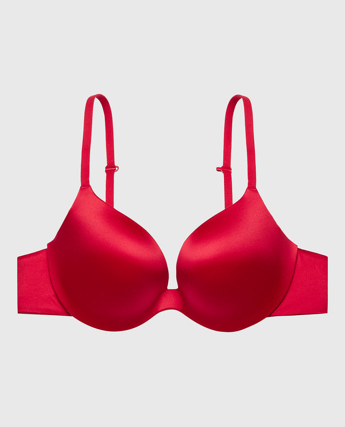 Comfort Push Up Bra in Crimson