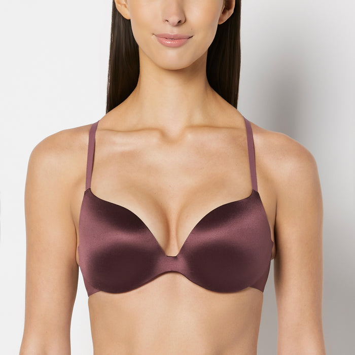 Comfort Push Up Bra in Plum Wine