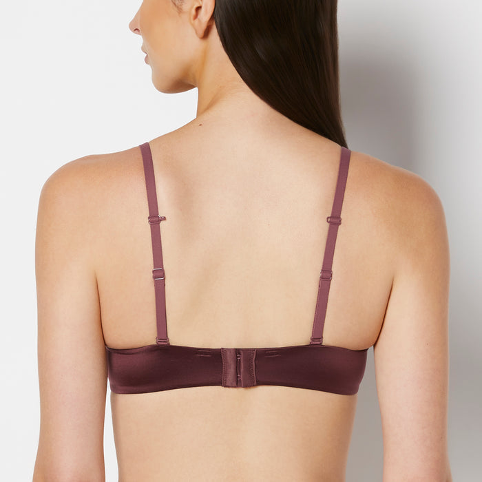 Comfort Push Up Bra in Plum Wine