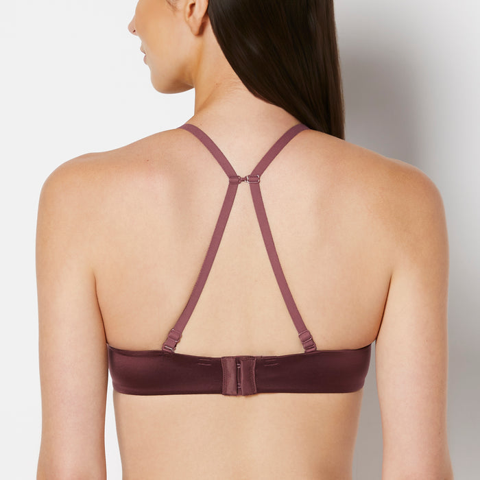 Comfort Push Up Bra in Plum Wine