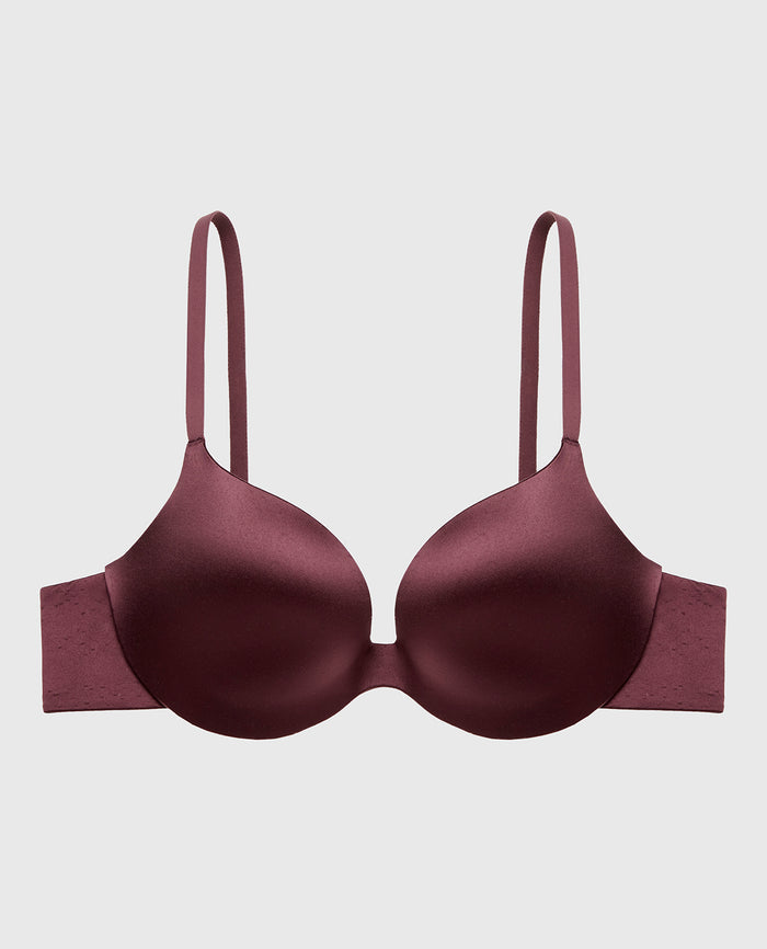 Comfort Push Up Bra in Plum Wine