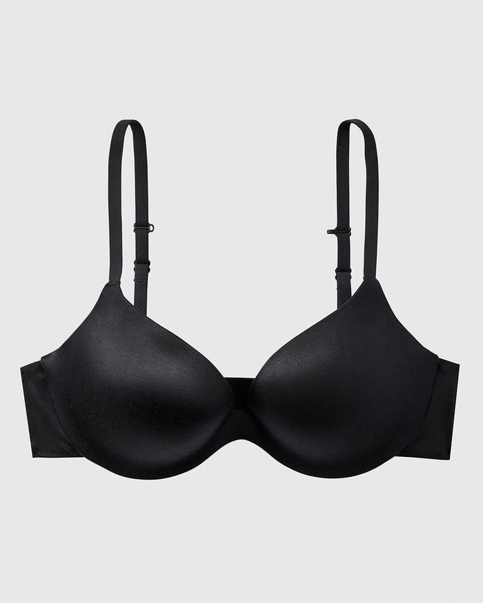 Comfort Push Up Bra in Tuxedo Black