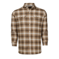 Sandstorm Copake Shadow Plaid Work Shirt - Front View, flannel plaid workshirt with dual chest pockets | Greyson Clothiers