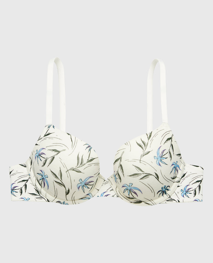 Cotton Demi Bra in Falling Foliage