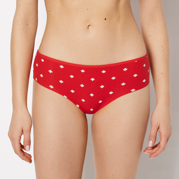 Cotton Hipster Panty in Oh Canada Dot