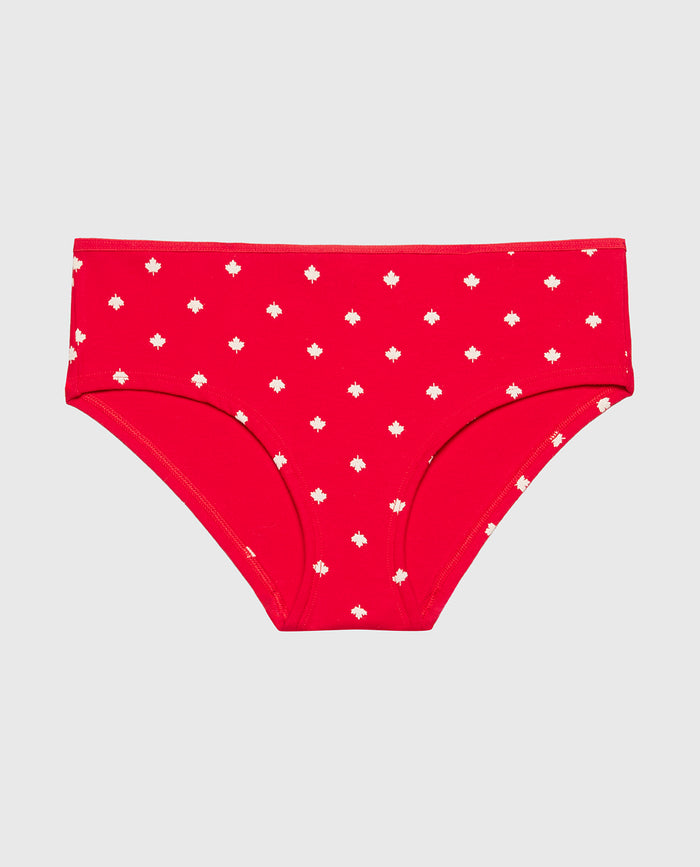 Cotton Hipster Panty in Oh Canada Dot
