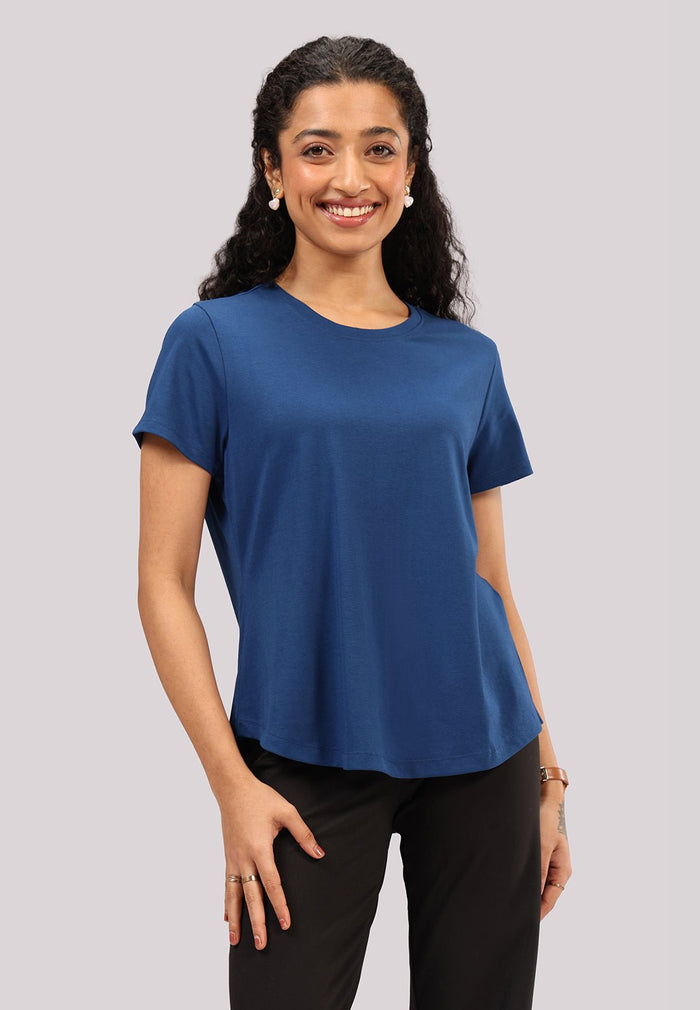 Cotton Pro Curved Hem Tee - BlissClub