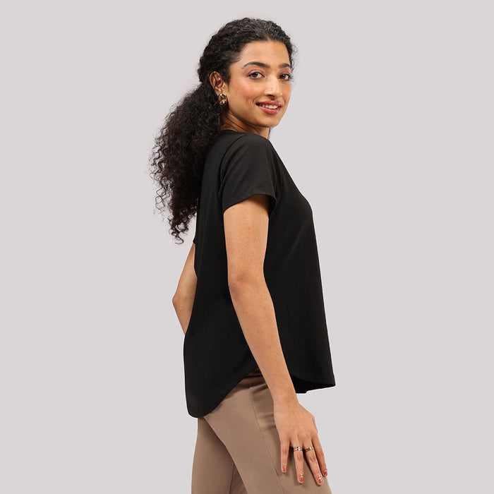 Cotton Pro Curved Hem Tee - BlissClub