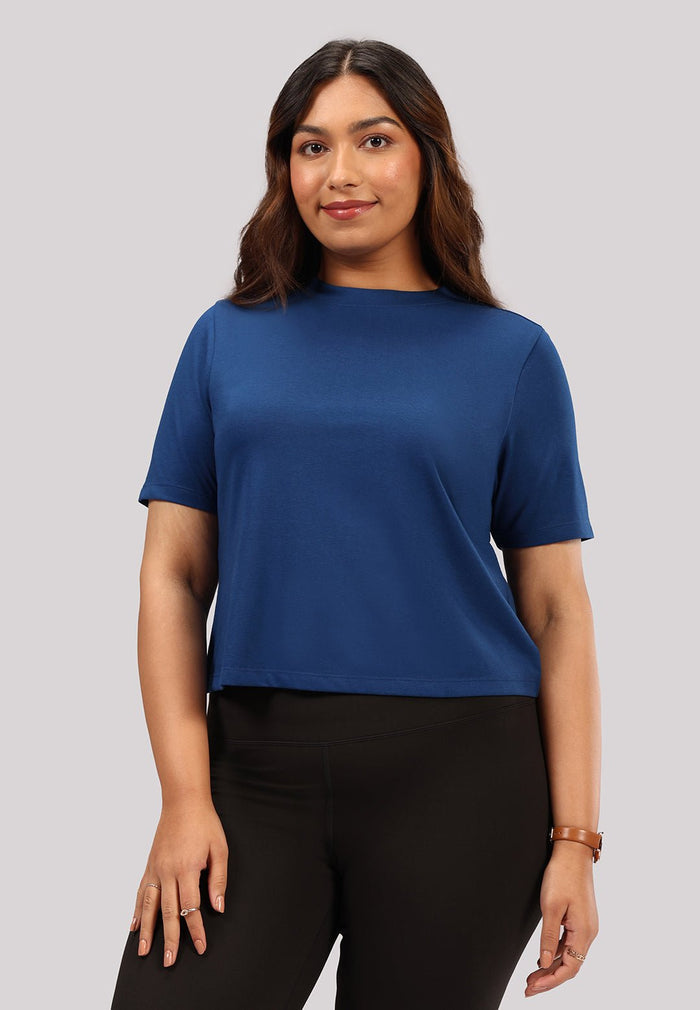 Cotton Pro High Neck Top - BlissClub