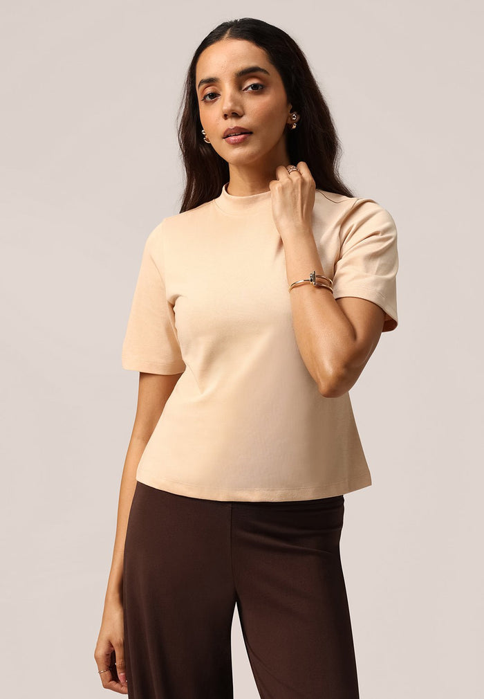 Cotton Pro High Neck Top - BlissClub