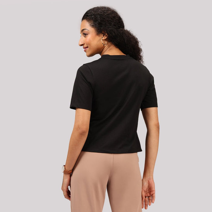 Cotton Pro High Neck Top - BlissClub
