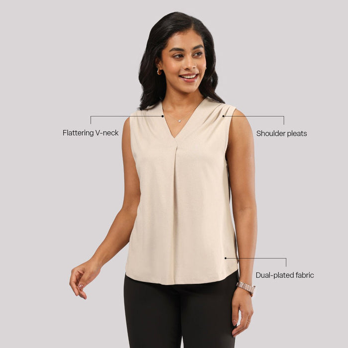 Cotton Pro Sleeveless Work Top - BlissClub