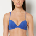 Cotton Push Up Bra in Dazzling Blue