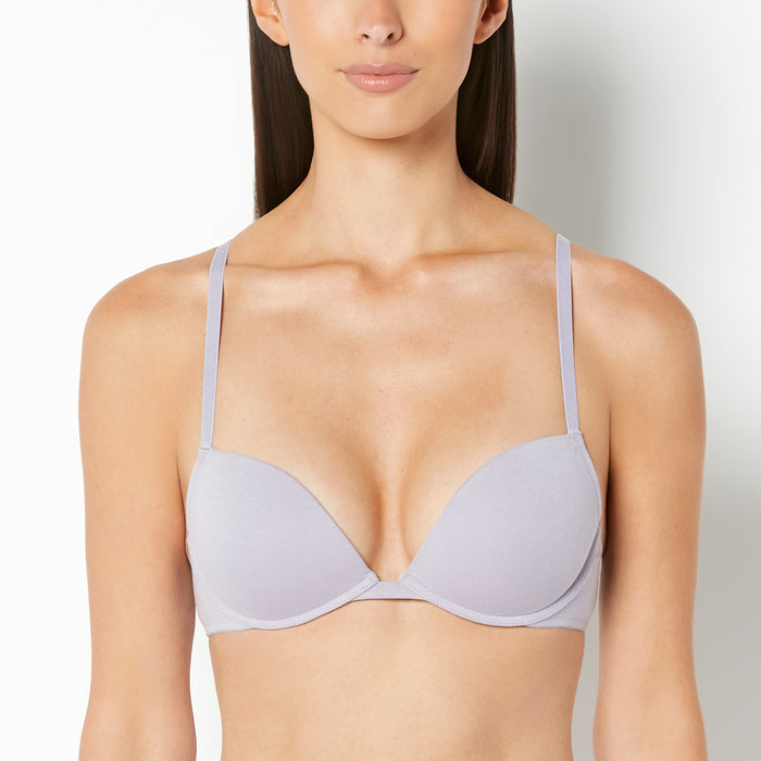 Cotton Push Up Bra in Lavender Aura