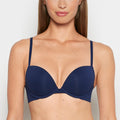 Cotton Push Up Bra in Ocean Cavern