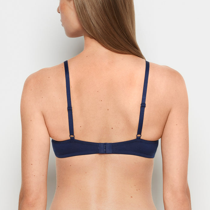 Cotton Push Up Bra in Ocean Cavern