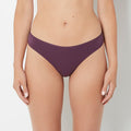 Cotton Thong Panty in Blackberry Wine