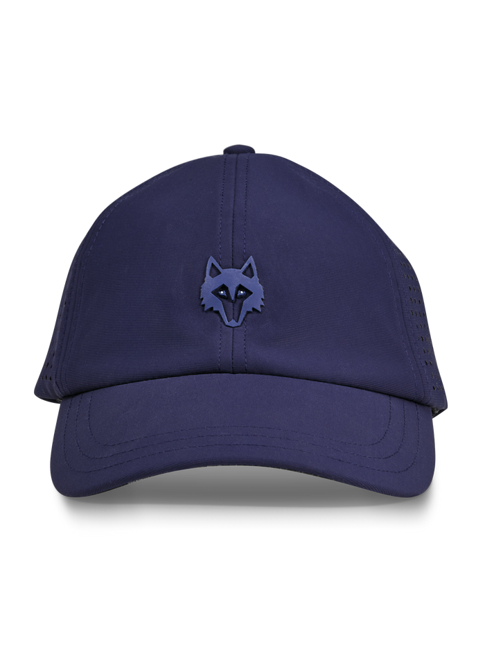 Maltese Blue Coywolf Sport Hat - Front View, Wolf Logo Detail | Greyson Clothiers