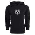 Greyson Clothiers Crimson Fire Wolf Gotham Hoodie in Shepherd - Front View, Pima Modal Men's Hoodie with Wolf Logo