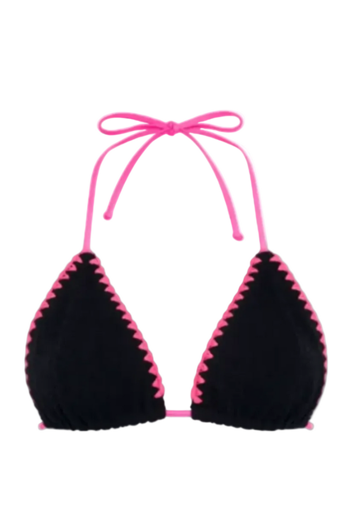 CROCHET JAMAICA TRIANGLE STRINGS BIKINI TOP