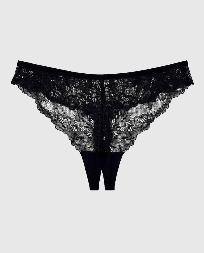 Crotchless High Leg Panty