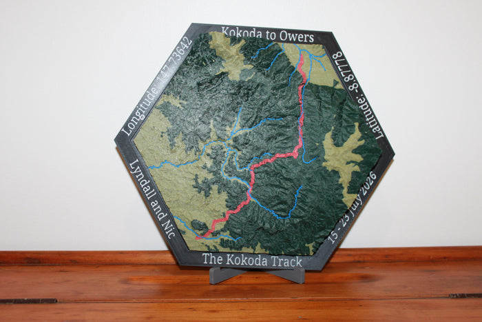 Custom 3D Map - Kokoda Track