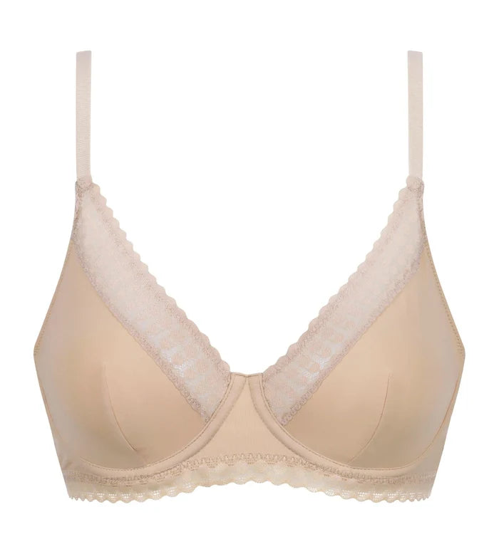 Daily Micro underwired basket bra in Rosetan