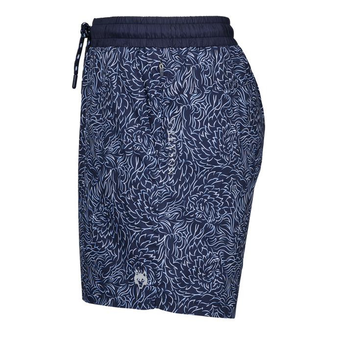 Greyson Clothiers Den of Thieves Torch Swim Short - Maltese Blue Wolf Print, Side View