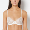 Designer Collection Unlined Demi Bra With Breezy Embroidery in Ivory