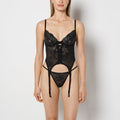 Designer Collection Unlined Merrywidow in Timeless Lace in Tuxedo Black