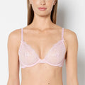 Designer Collection Unlined Plunge Bra with Be Mine Embroidery in Sweet Dream