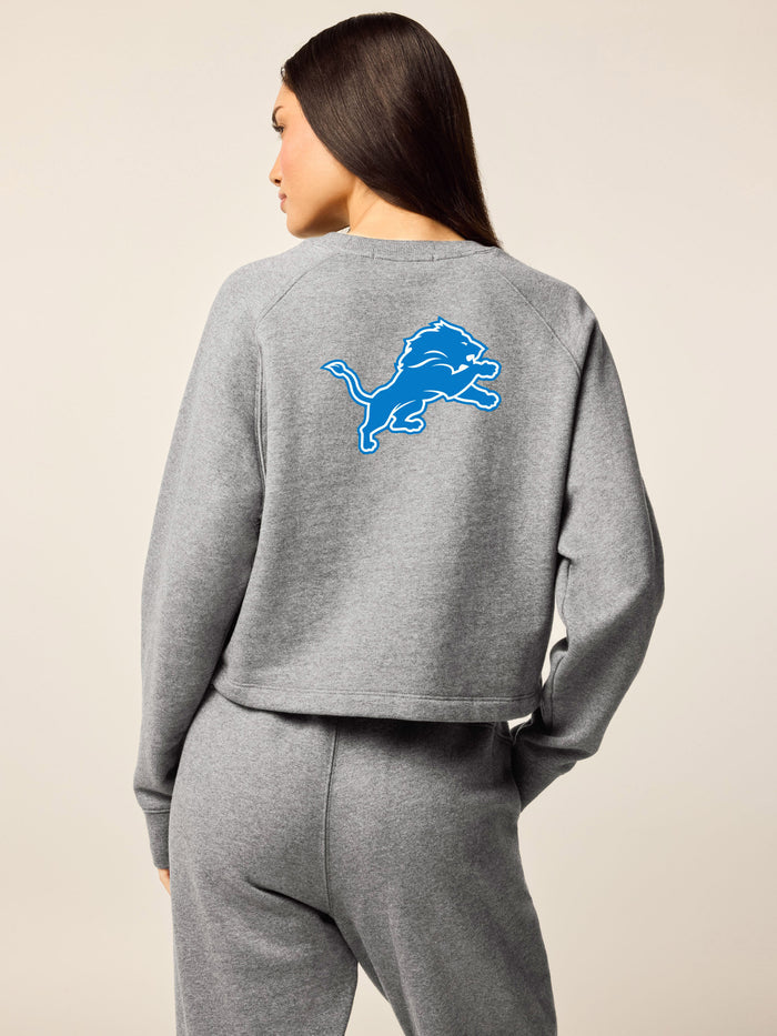 Detroit Lions 313 Aspen Cropped Crewneck