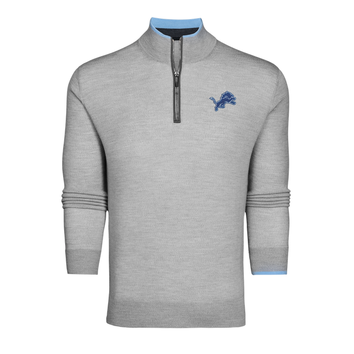 Detroit Lions 313 Saratoga Quarter-Zip Sweater