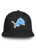 Black Detroit Lions 9Fifty Snapback - Front View, Embroidered Lion Logo | Greyson Clothiers