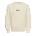 Bone Cotton Detroit Lions Soft Goods Crewneck - Front View, Script Chest Embroidery | Greyson Clothiers