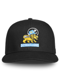 Black Detroit Lions Throwback 9Fifty Snapback, Vintage Logo Front View | Greyson Clothiers