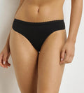 DIM DAILY MICRO THONG in Tuxedo Black