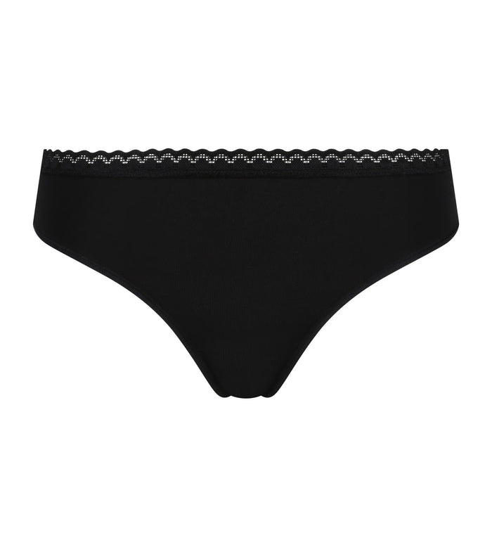 DIM DAILY MICRO THONG in Tuxedo Black