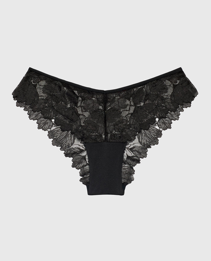 Diva Cheeky Panty in Tuxedo Black