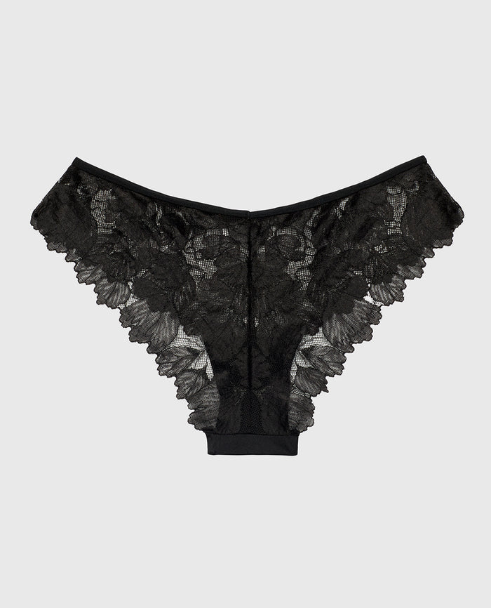 Diva Cheeky Panty in Tuxedo Black