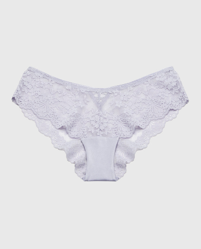 Diva Cheeky Panty with Timeless Lace in Cosmic Sky