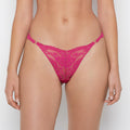 Diva Cheeky Thong Lace Panty in Fuchsia Red