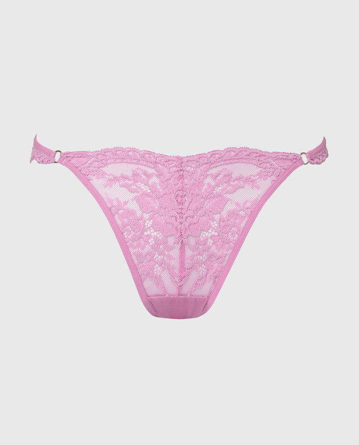 Diva Cheeky Thong Lace Panty in Orchid