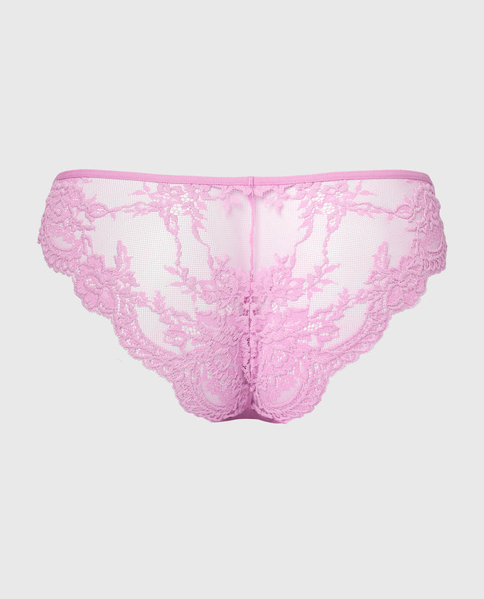 Diva Cheeky V-Waist Lace Panty in Orchid