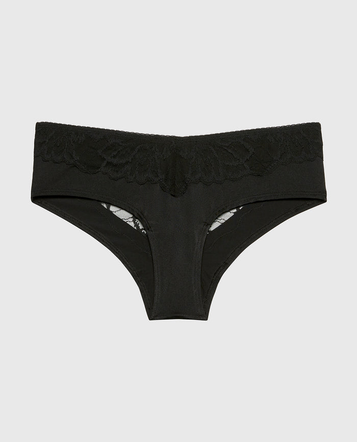 Diva Cheeky with Lush Lace in Tuxedo Black