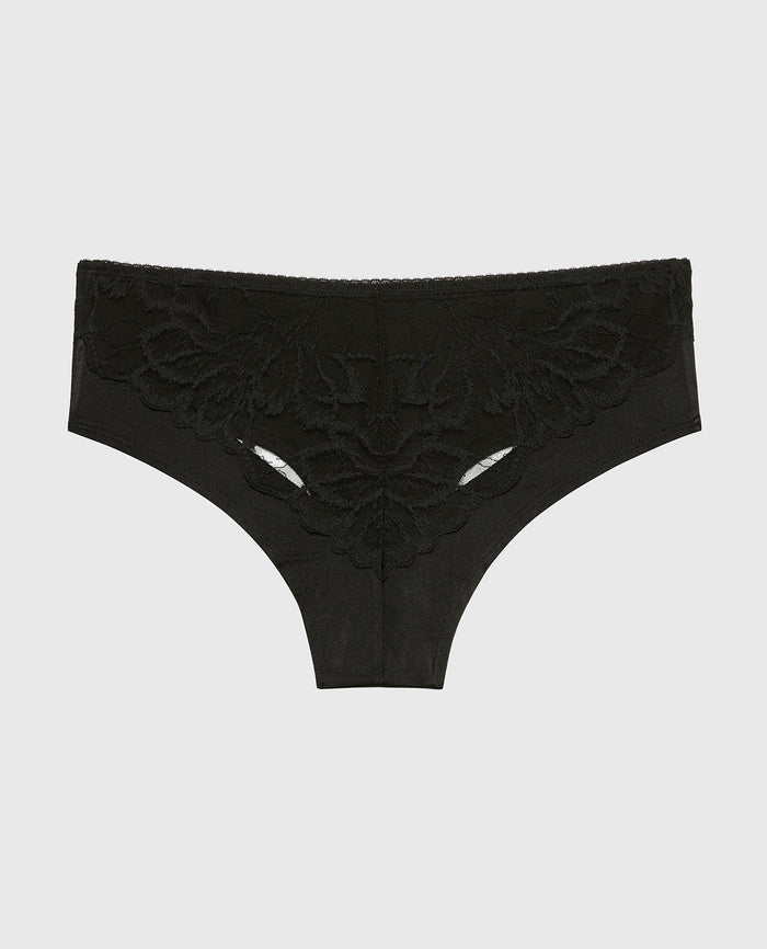 Diva Cheeky with Lush Lace in Tuxedo Black