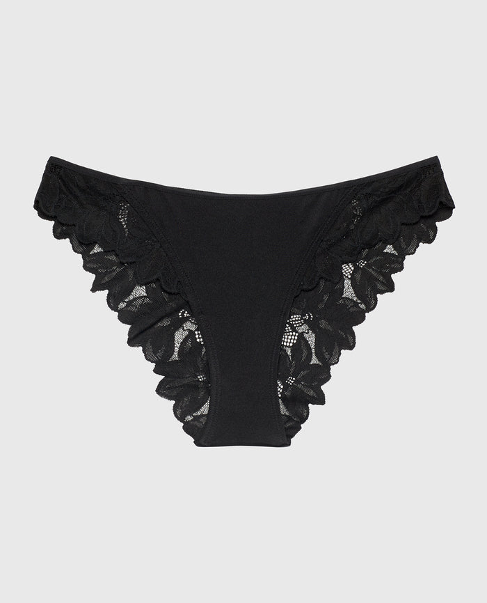 Diva Mini Cheeky Panty in Tuxedo Black
