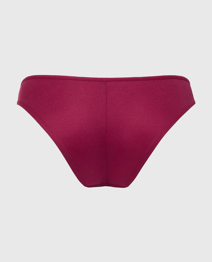 Diva Mini Cheeky Panty with Romantic Lace in Plum Rose